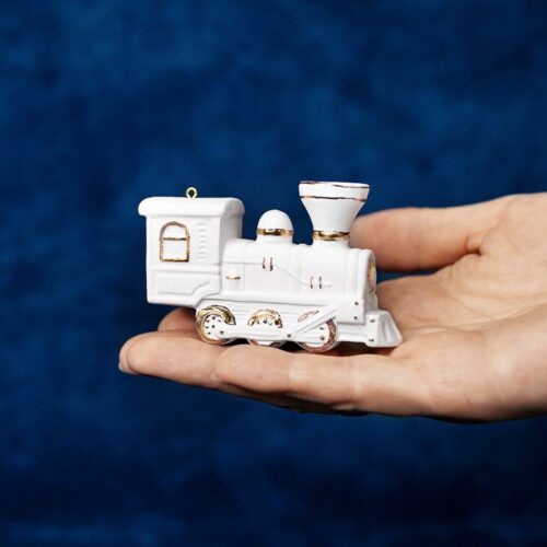 Паровозик (фарфор, золото) фото