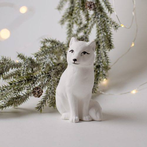 Фигурка-подвес Песец (фарфор) фото