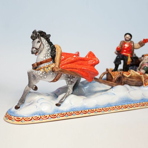 Композиция с санями Зимнее гулянье фото