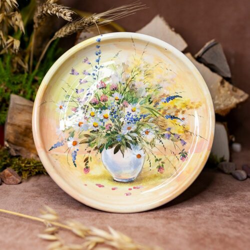 Тарелка 21 см "Цветы"