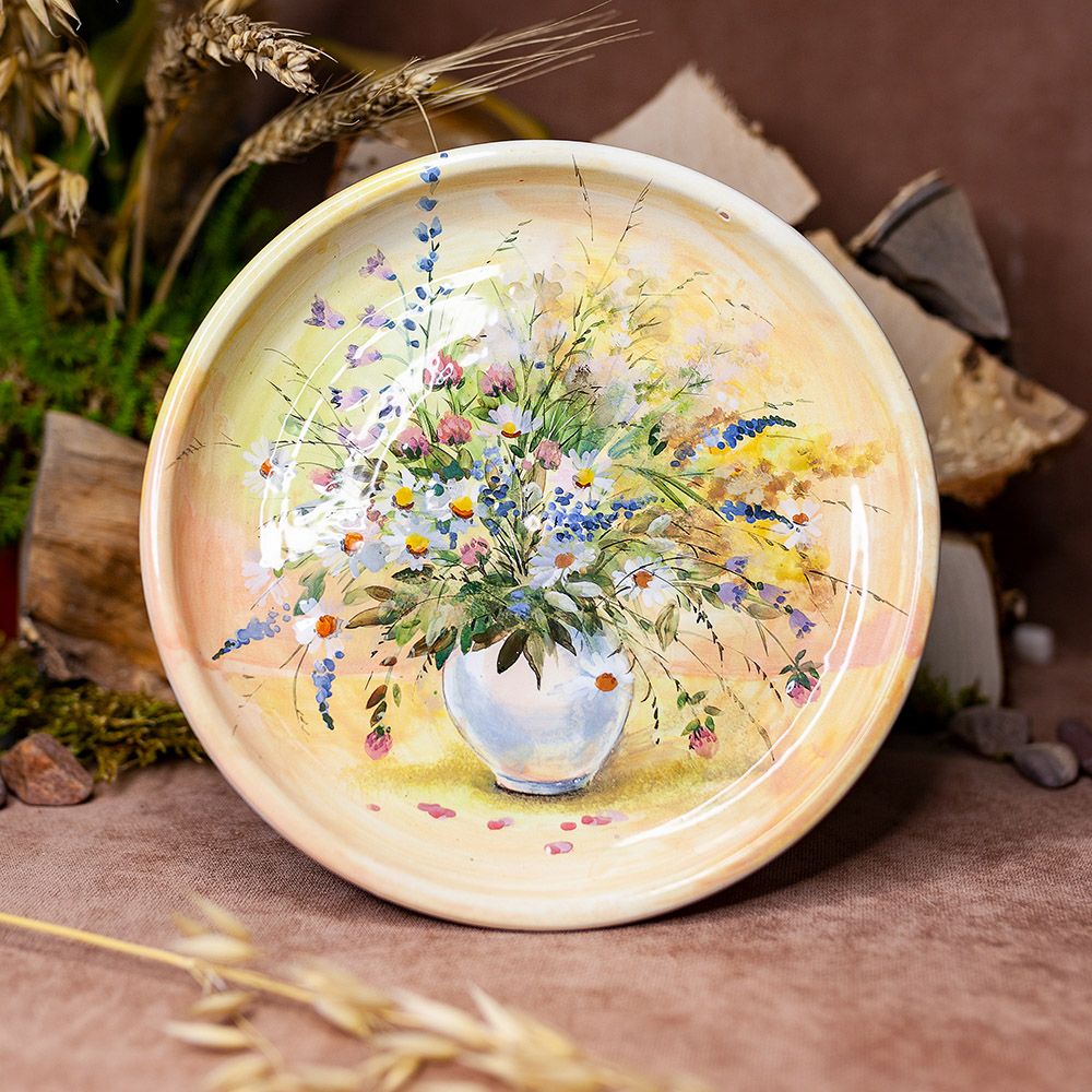 Тарелка 21 см "Цветы"