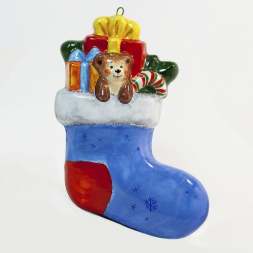 Носочек синий (плоский) фото