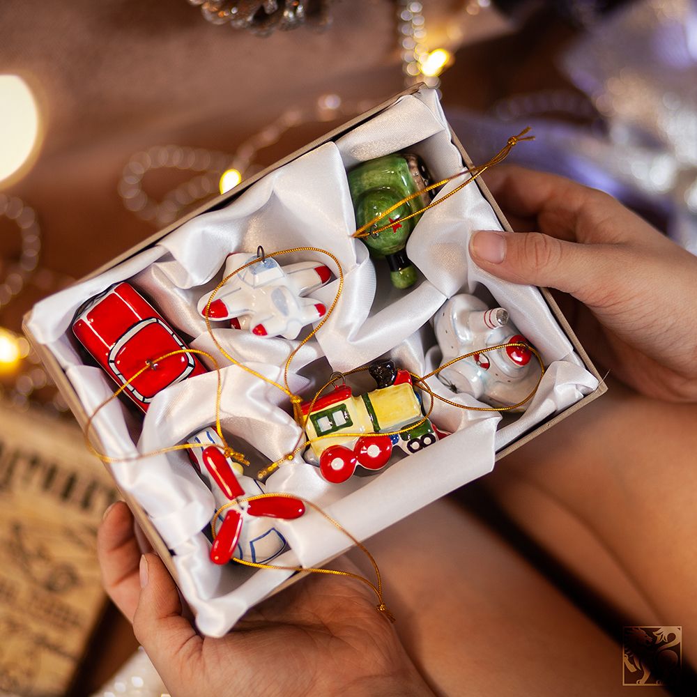 Набор ёлочных украшений Ретротранспорт фото