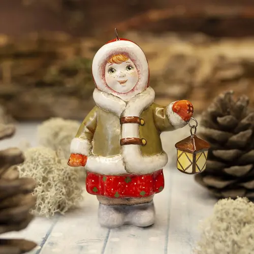 Ёлочная игрушка Любава с фонариком Ёлочная игрушка Любава с фонариком фото