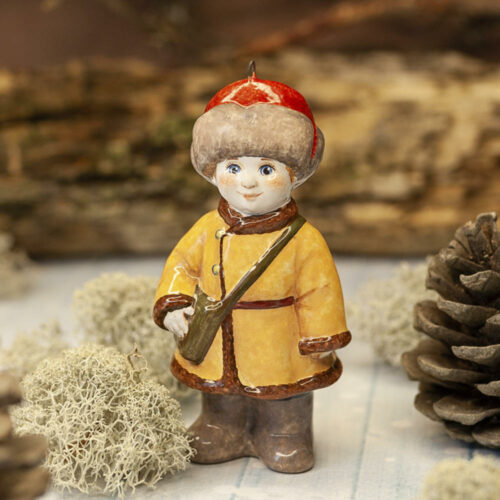 Ёлочная игрушка Митюша школьник фото