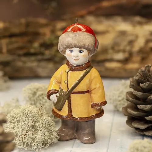 Ёлочная игрушка Митюша школьник Ёлочная игрушка Митюша школьник фото