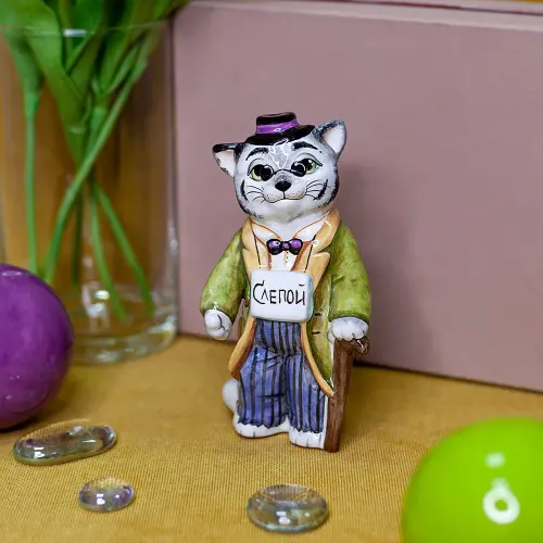 Ёлочная игрушка кот Базилио (Коллекция «Буратино») Ёлочная игрушка кот Базилио (Коллекция «Буратино») фото