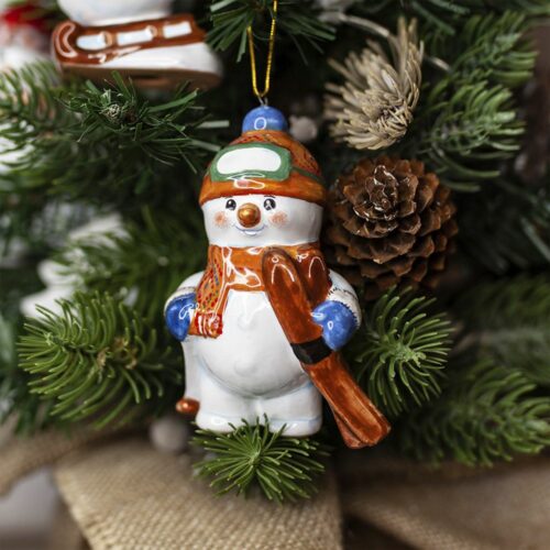 Снеговик-лыжник (Снеговики-спортсмены) фото