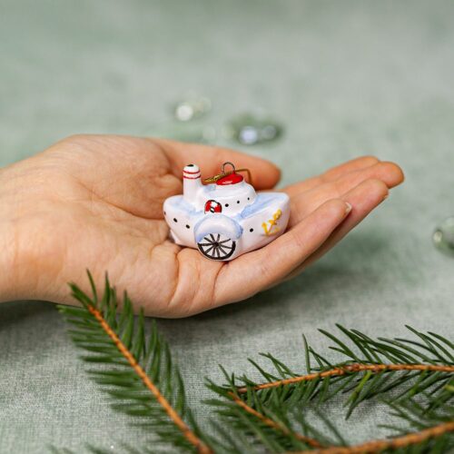 Пароход мини ретротранспорт Размер: 4.5 × 3 × 3 см, вес: 20 гр. фото