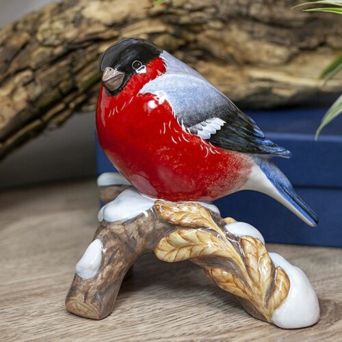 Статуэтка Снегирь на ветке бол. фото