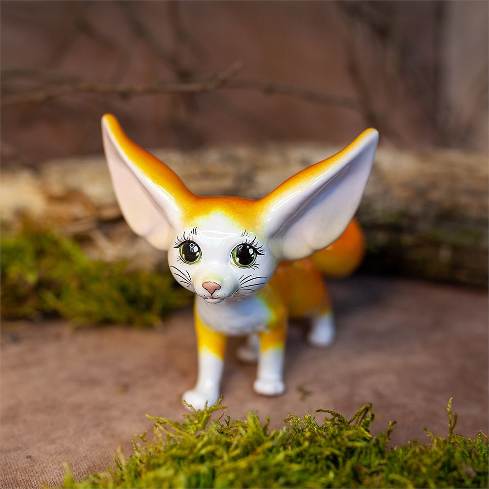 Статуэтка интерьерная Лисёнок фенёк фото
