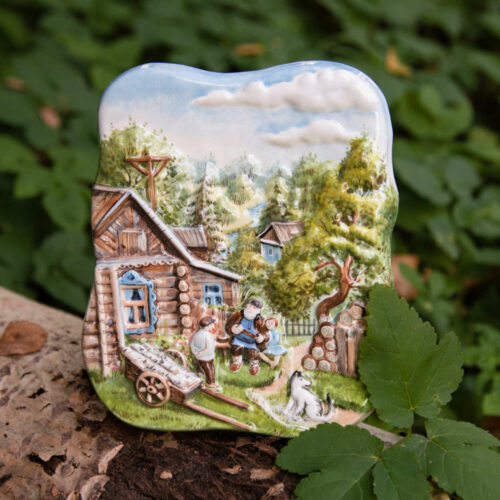 Рельеф «Деревенское лето» (малый с дедом) фото