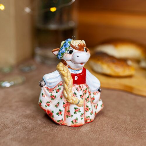 Коровка Машка (простая роспись) фото