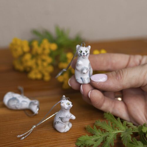 Кошечка серая (мини) фото