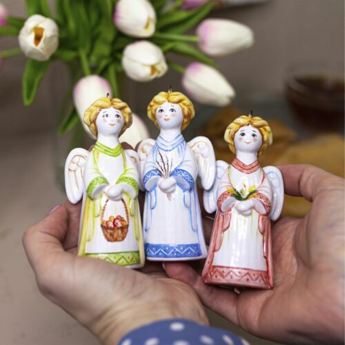 Ангел (подвес) с корзинкой фото