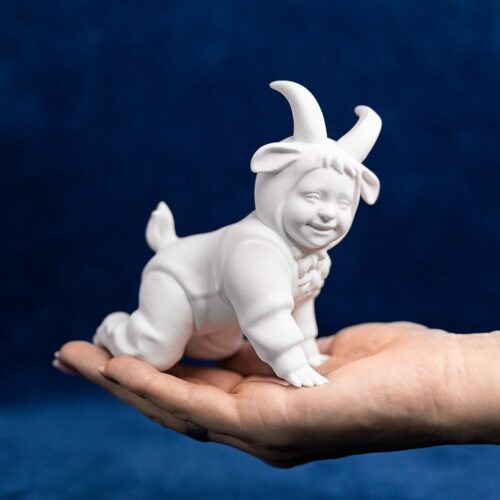 Статуэтка Малыш козленок (фарфор) фото