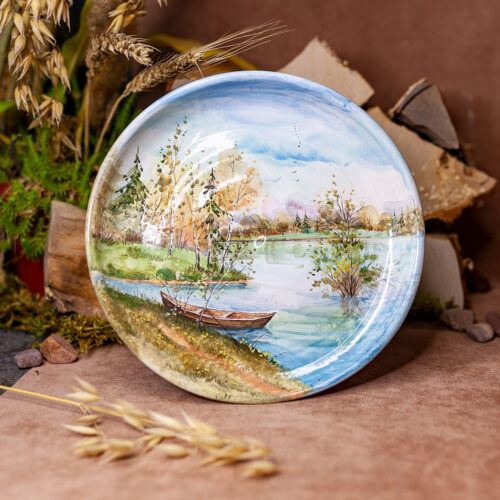 Тарелка декоративня «Деревенские мотивы», 15 см (ПЕРЕД ОФОРМЛЕНИЕМ ЗАПРАШИВАТЬ ФОТОГРАФИИ) фото