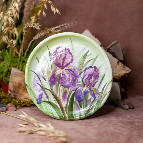 Тарелка 21 см с оригинальной росписью (ПЕРЕД ОФОРМЛЕНИЕМ ЗАПРАШИВАТЬ ФОТОГРАФИИ фото