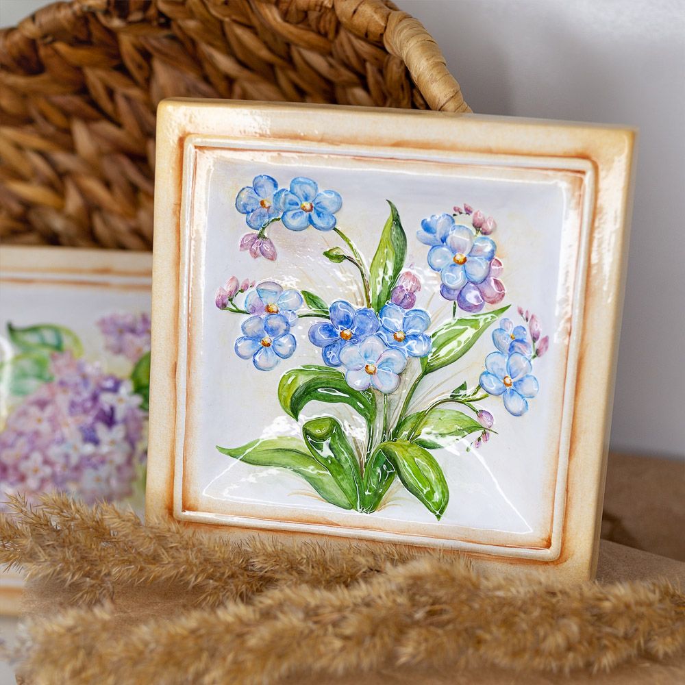 Незабудки декоративная плитка фото