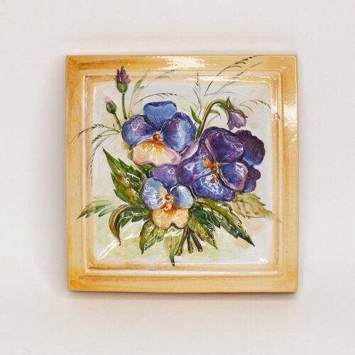 Анютины глазки декоративная плитка фото