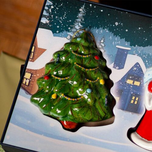 Елка с украшениями (плоская) фото