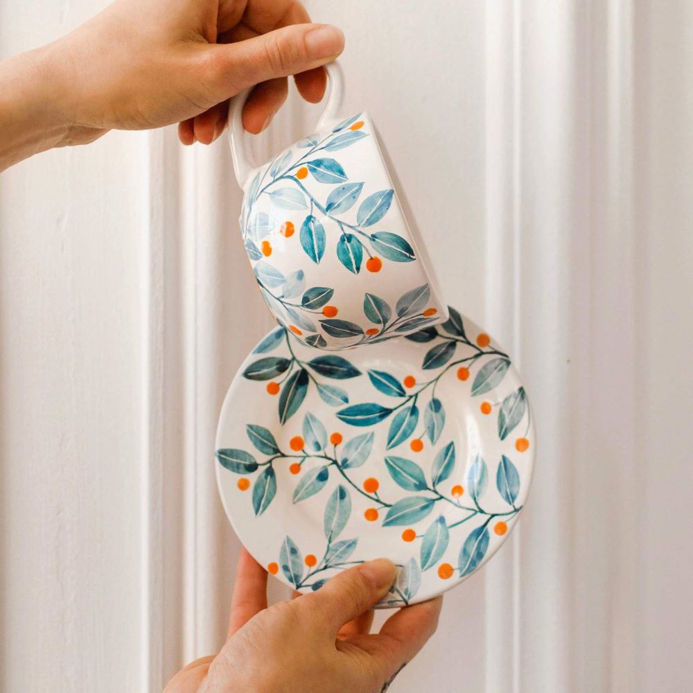 Чайный сервиз майолика