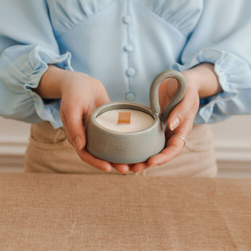 Подсвечник «Серый гранит» фото