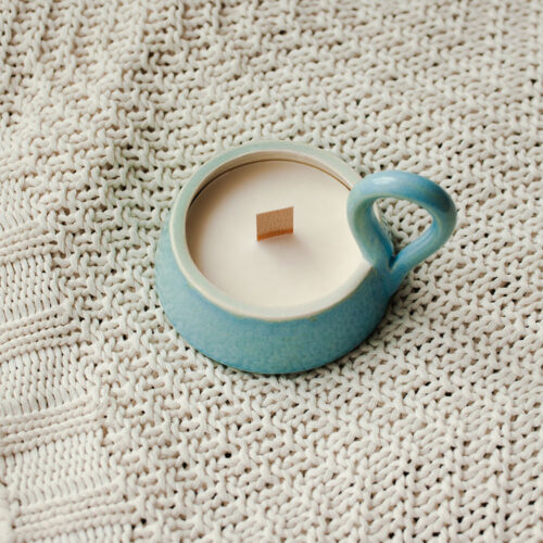 Подсвечник «Бирюзовый лед» фото