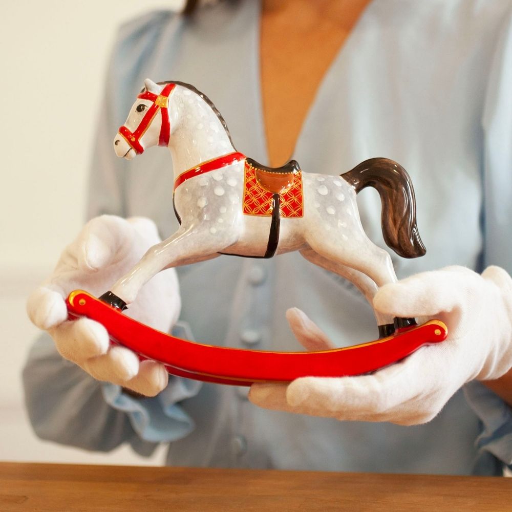 Лошадка-качалка большая (Красная)