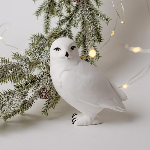 Фигурка - подвес Сова (фарфор) фото