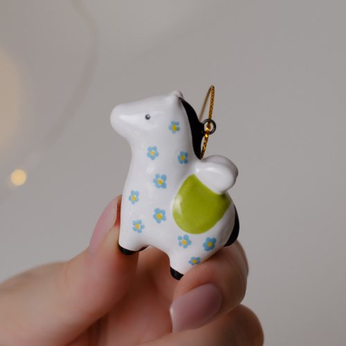 Елочная игрушка Лошадка с крылышками и цветочками (мини) Размер: 2,0 × 4,5 × 4,5 см Вес: 15 гр. фото