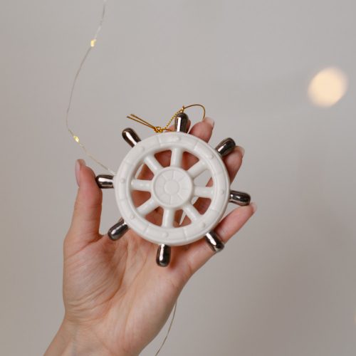 Штурвал серебро фарфор фото