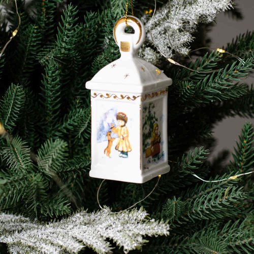 Фонарик Винтаж Дети (белый) фарфор фото