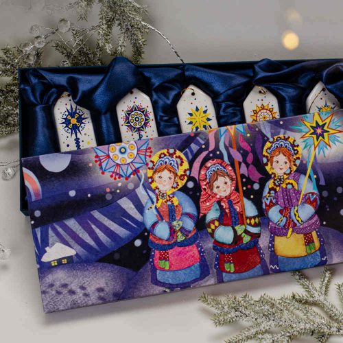 Набор конфет 5 изделий Колядки (деколь) фото