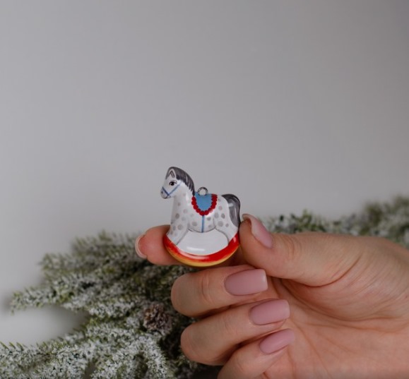 Лошадка (мини) качалка 2025 Размер: 0.3 × 1.5 × 4.5 СМ, вес: 10ГР фото