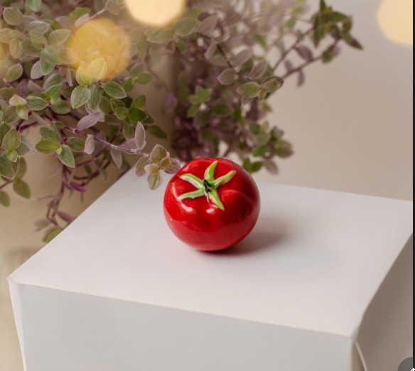 Помидор (мини средний) глазурь Размер 2,5*2,5*2,5 Вес 10 гр фото