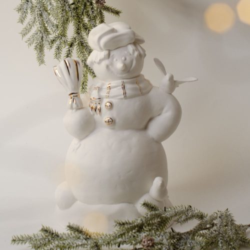 Снеговик с метлой (фарфор) Снеговик с метлой (фарфор) фото