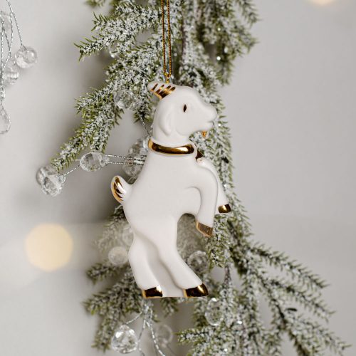 Козлик Болтушка (фарфор) подвес фото